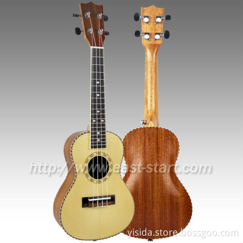 Handmade Solid Top Concert Ukulele,Arched Back